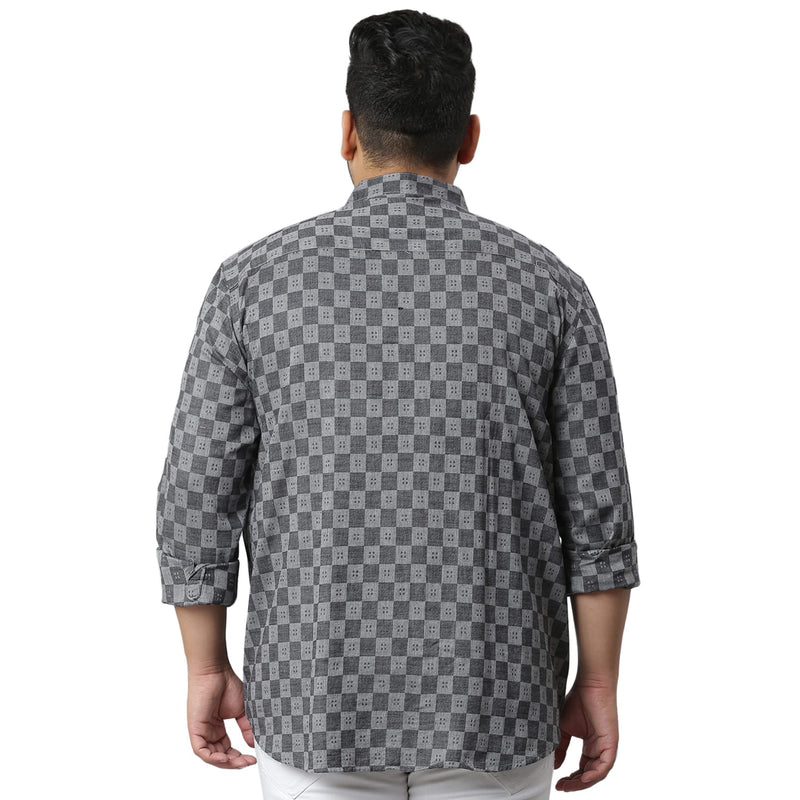 Instafab Beam Box Plus Men Checks Stylish Full Sleeve Casual Shirts