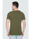 White Moon Cotton Regular Fit Printed Half Sleeve Tshirt for men -  Olive 1 Pc