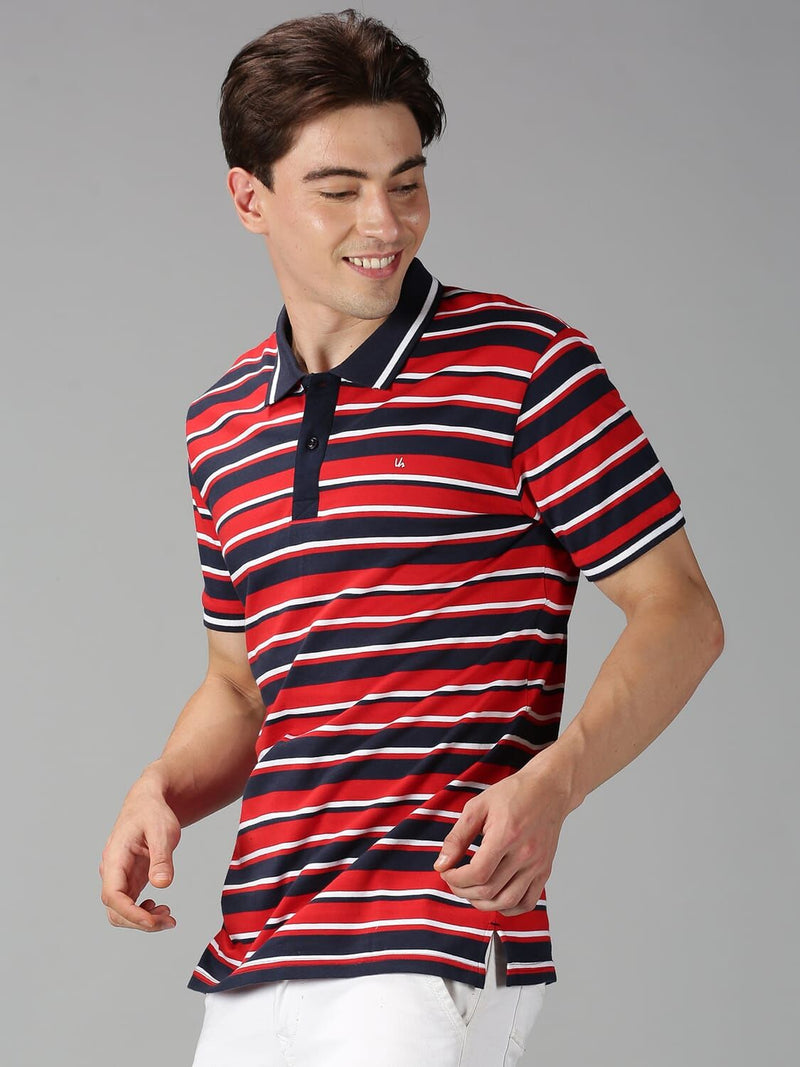 Men T-Shirt Stripes Cotton Capital Wears