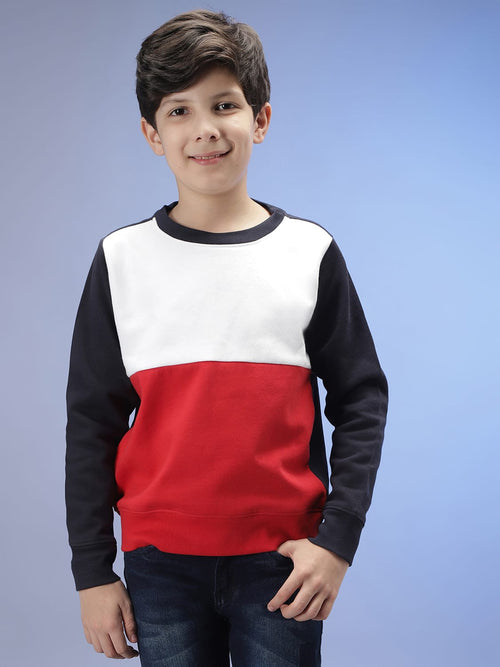 Instafab Image Market Kids Colorblock Stylish Casual Sweatshirts