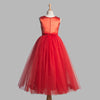 Toy Balloon Kids Andy Red Full length Gown girls party wear dress