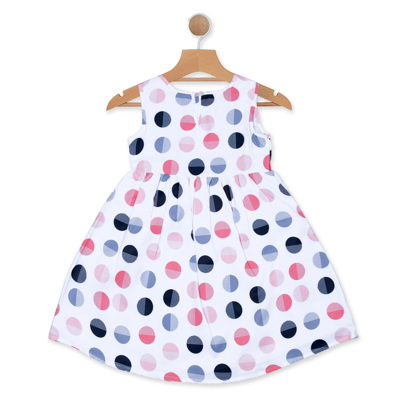 MYY Kids Luxe Girls Polka Dots Printed Frock