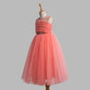 Toy Balloon Kids Cute Dusty rose Full length Gown girls party wear dress