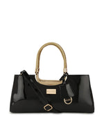Kleio Happy Glossy/ shiny Patent PU leather bridal Satchel crossbody handbag for ladies and Girls