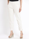 Juniper Natural Cotton Flex Striped Straight Pant With Hair-Band