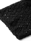 Juniper Black Cotton Flex Embellished Hakoba Pants