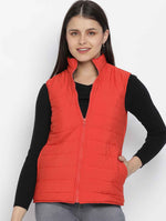 Larking Symmetrical Print Reversible Quilted Women Jacket