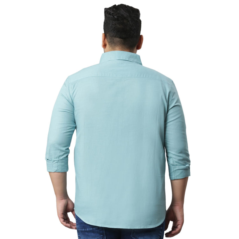 Instafab Shack Plus Men Solid Stylish Full Sleeve Casual Shirts