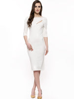 Women's White Midi Dress