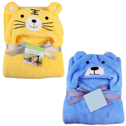 Brandonn Just Supersoft Premium Hooded Wrapper Cum Baby Bath Towel for Babies Pack of 2