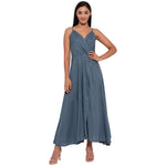 Aawari Rayon Front Open Gown For Girls and Women Grey
