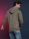 Campus Sutra Story Ville Men Zipper Solid Full Sleeve Stylish Casual Hooded Sweatshirts
