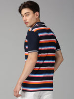 Men T-Shirt Stripes Cotton Next Feel