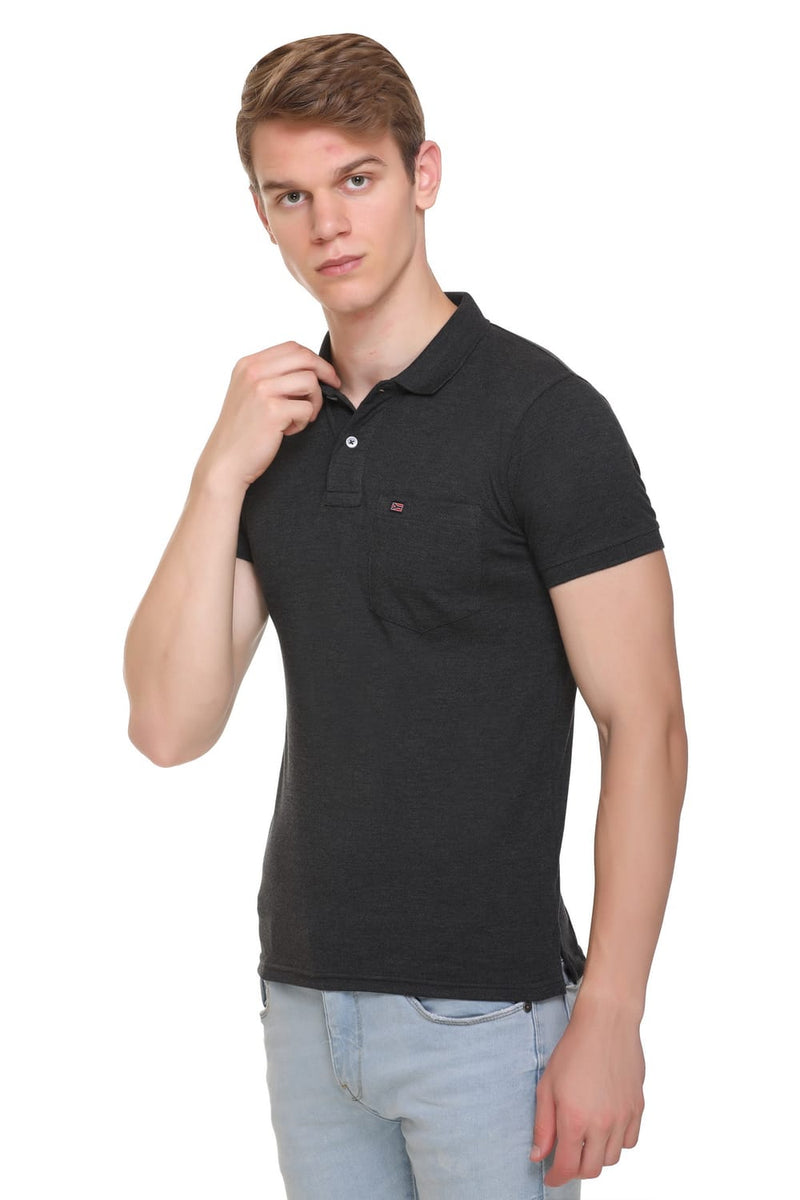 Polo Neck Basic T-Shirt Wild Wears Pack Of - 3