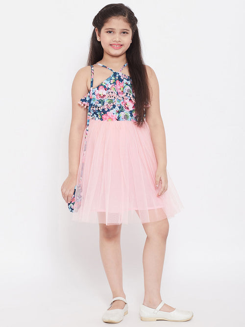 Girl's Trends Printed Dress Pink