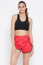 Comfort-Fit Active Dolphin Shorts in Red