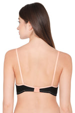 Non-Padded Non-Wired Full Cup Cami Bra in Black - Cotton