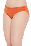 Low Waist Bikini Panty in Orange - Cotton