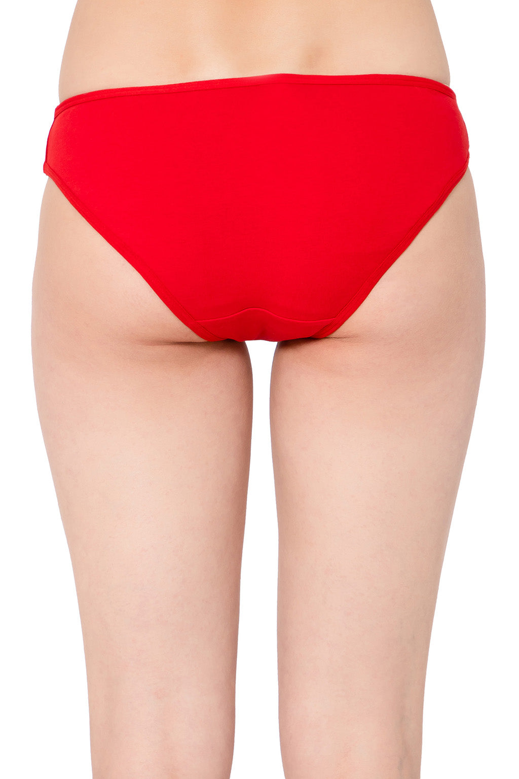 Low Waist Bikini Panty in Red with Cage Sides - Cotton – Tradyl