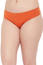 Low Waist Thong in Orange - Cotton