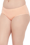 Mid Waist Hipster Panty in Peach Colour - Cotton