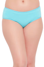 Mid Waist Hipster Panty in Sky Blue - Cotton