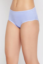 Mid Waist Fish Print Hipster Panty in Powder Blue - Cotton