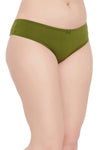 Low Waist Thong in Olive Green - Cotton