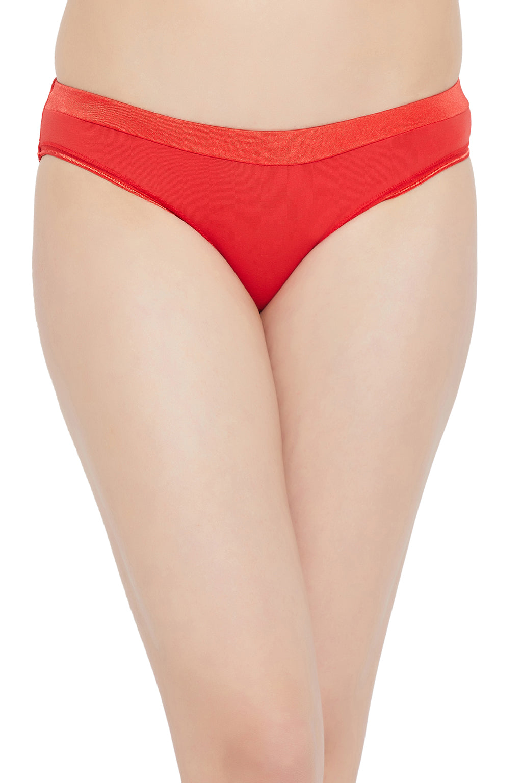 Ultra Low Waist Bikini Panty in Red - Cotton – Tradyl