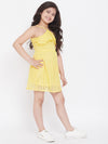 Girl's Curve Pro Embroidery Dress Yellow