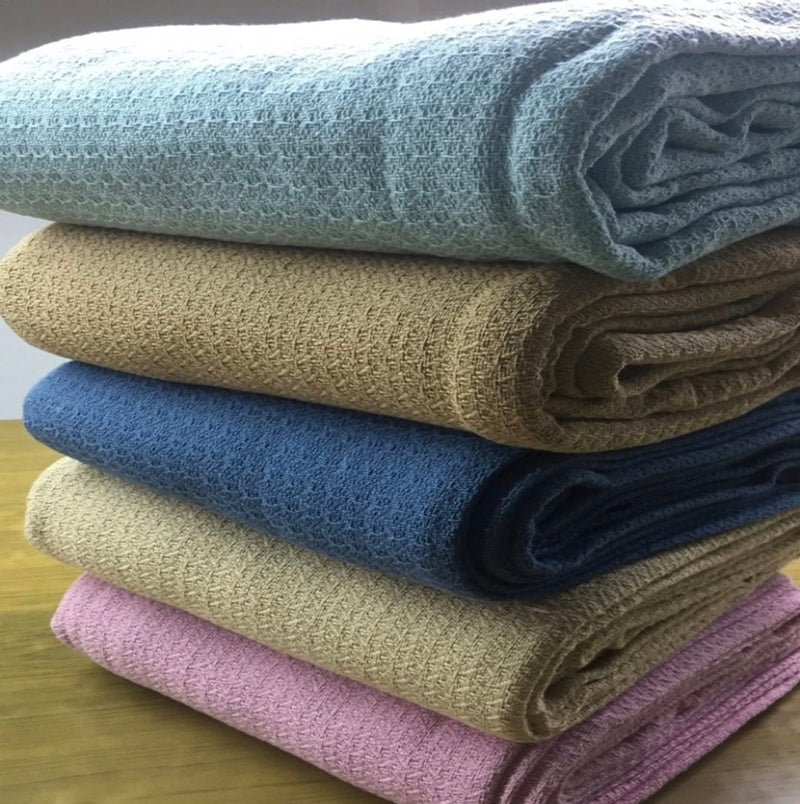 100% Organic Cotton Blue Blankets (229275cm)