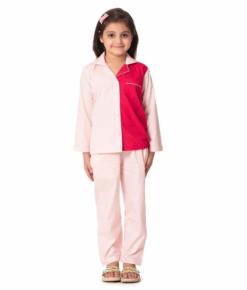It'S Never Too Pink Solid Cotton Night Suit