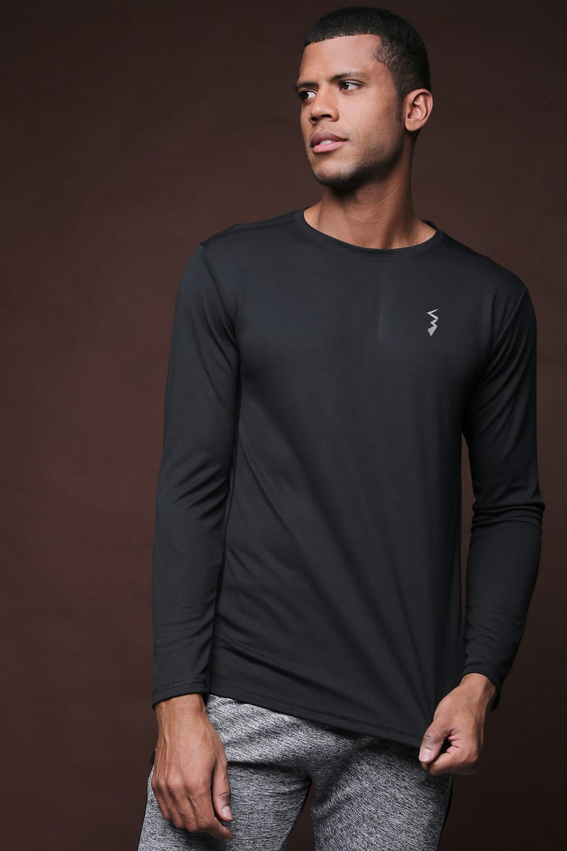 Campus Sutra Made Perfect Men Solid Stylish Activewear & Sports T-Shirts