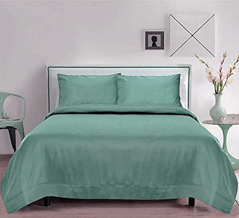 100% Tencel Lyocell Bed Sheets Set - Aqua - Full