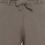 Aawari Cotton Trouser Pants with Belt Military