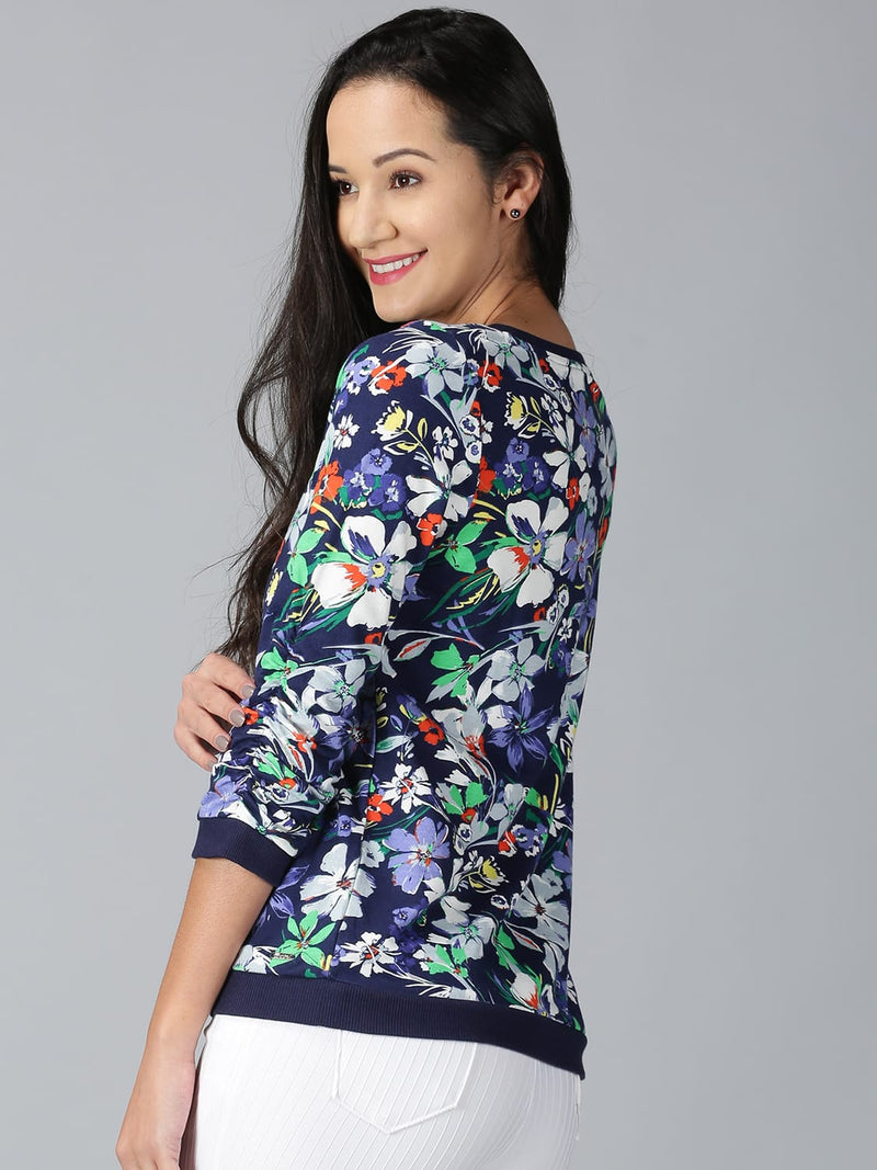 Women Designer Floral printed T-shirtRN 160 gsm