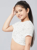 Girl's Likely Trends White Printed Top