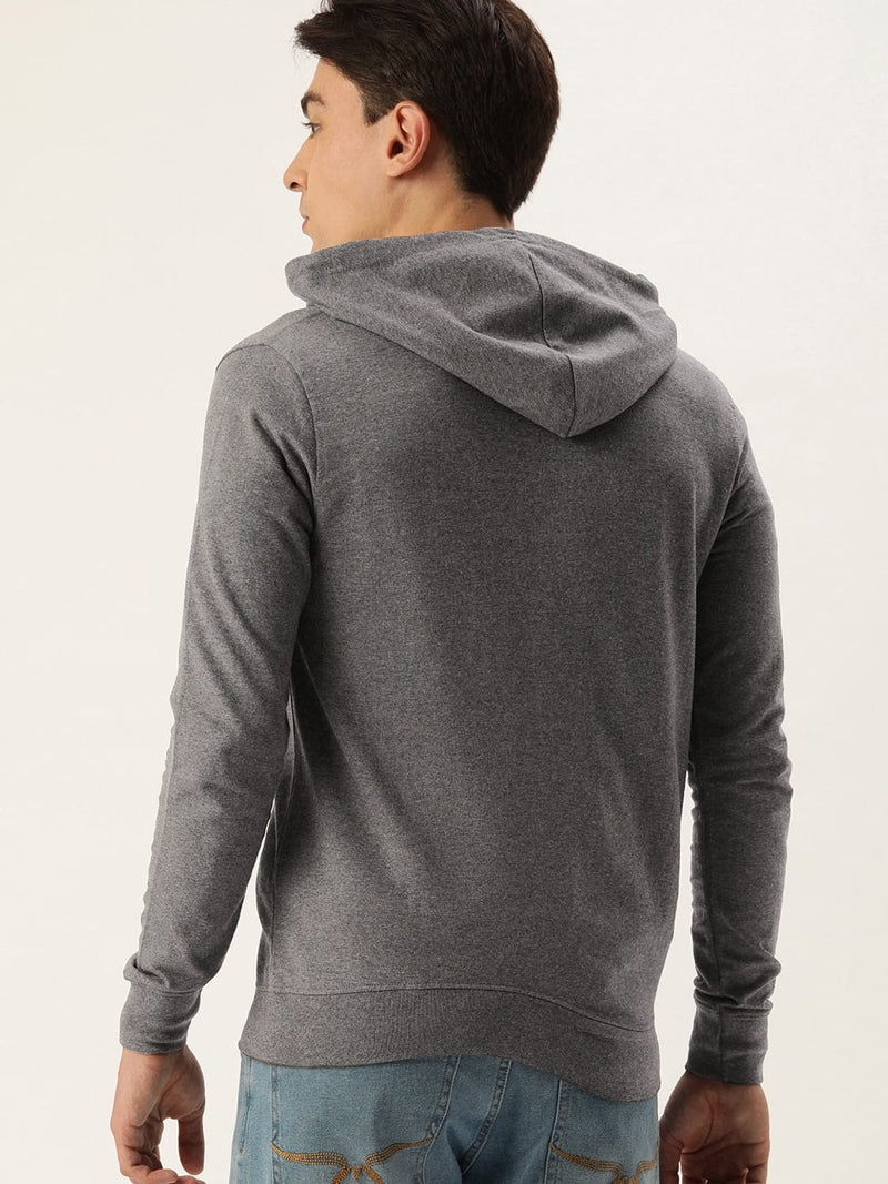 Men Solid Relaxed Fit Urban Hoodie