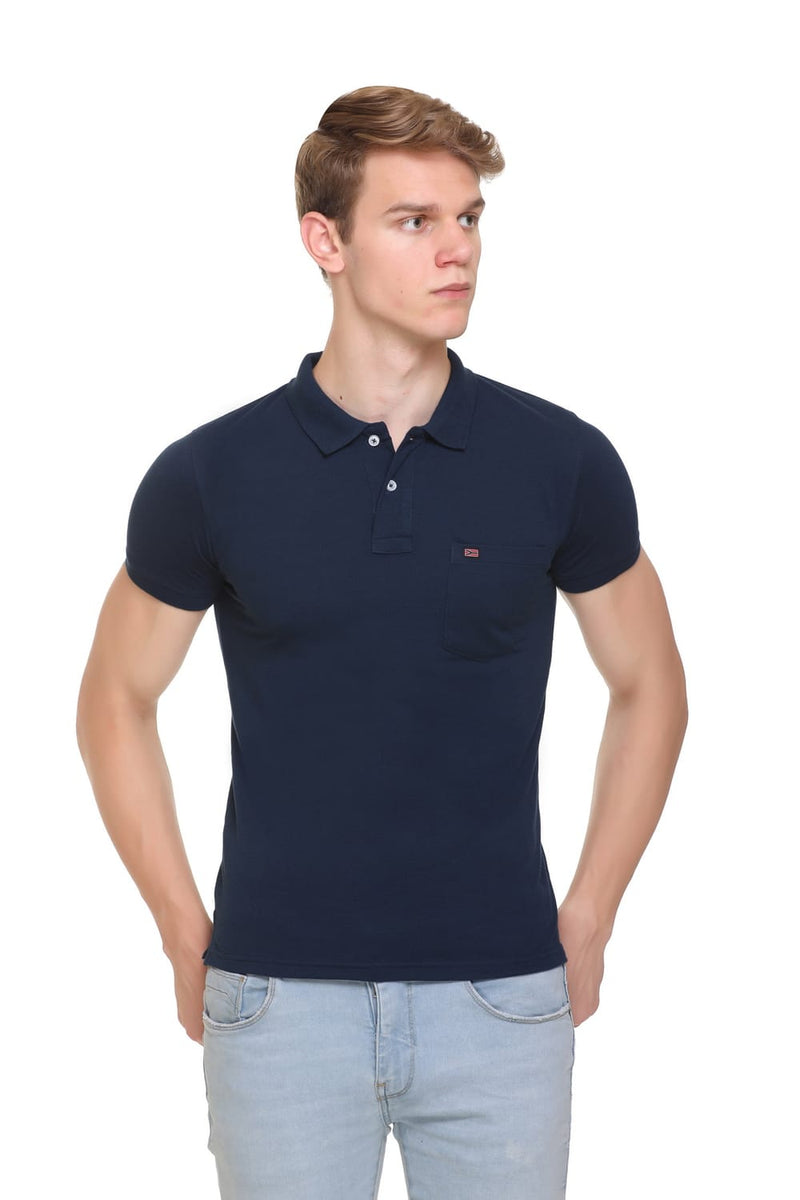 Polo Neck Basic T-Shirt Eleven West Inc Pack Of - 3