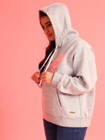 Instafab TAlley Plus Size Women Printed Stylish Casual Hooded Sweatshirts