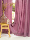 Dusty Lavender Solid Linen Curtains (Single Piece) - Door
