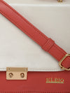 Kleio Designer Connection Twin Colour Double Compartment Elegant Sling Cross Body Handbag for Women Girls Ladies