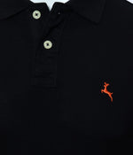 Black Solid Core Polo T-Shirts