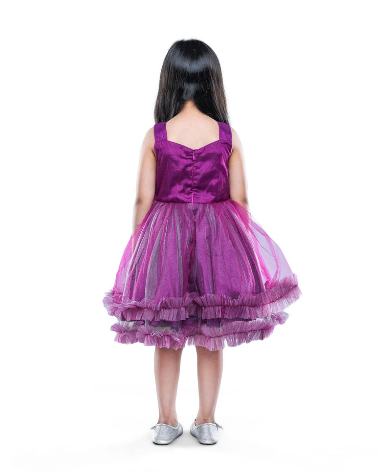 Purple Partywear Dress