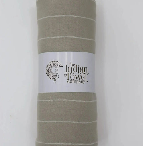 The Indian Towel Company Kids Blanket 100% Cotton - Sierra Taupe