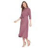 Adults-Women Red Violet A-Line Dress