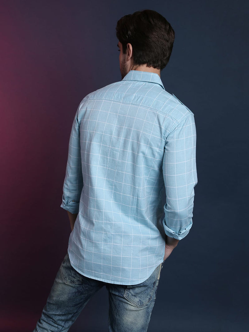 Campus Sutra Cloth Vibe Men Checks Stylish Casual Shirts