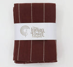 The Indian Towel Company - Hand Towel 100% Cotton - Pack of 4 - Majestic Maroon