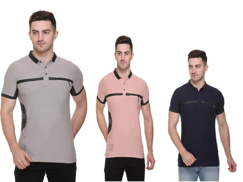 Polo Neck T-Shirt Upstring Clothing Pack Of - 9