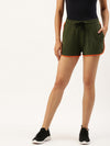 Women Active Green Essential Shorts